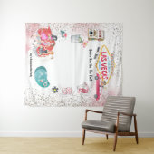 Las Vegas Bachelorette Weekend Wasserfarbe Wandteppich (Beispiel (Horizontal))