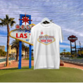 Las Vegas Begrüßung Unterschreiben Sie Ihren Text T-Shirt