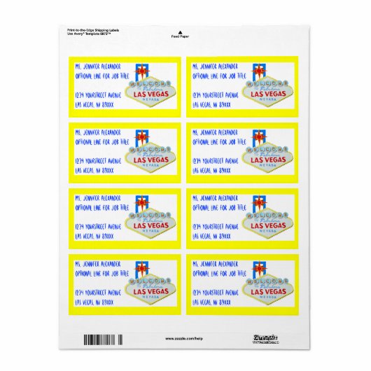 Las Vegas Begrüßungszeichen (Vorne)