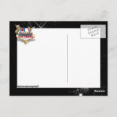 Las Vegas Begrüßungszeichen auf Starry Background Postkarte (Rückseite)