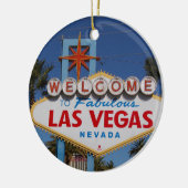 Las Vegas Begrüßungszeichen Keramik Ornament (Links)