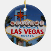 Las Vegas Begrüßungszeichen Keramik Ornament (Hinten)