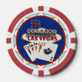 Las Vegas Begrüßungszeichen Pokerchips (Vorderseite)