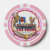 Las Vegas Begrüßungszeichen Pokerchips (Vorderseite)