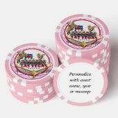 Las Vegas Begrüßungszeichen Pokerchips (Stapel)