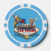 Las Vegas Begrüßungszeichen Pokerchips (Vorderseite)