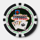 Las Vegas Begrüßungszeichen Pokerchips (Vorderseite)