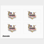 Las Vegas Begrüßungszeichen Rechteckiger Aufkleber (Blatt)