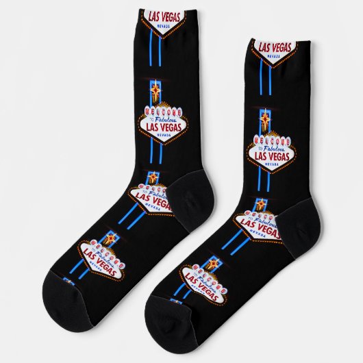 Las Vegas Begrüßungszeichen Socken (Linkes Detail)