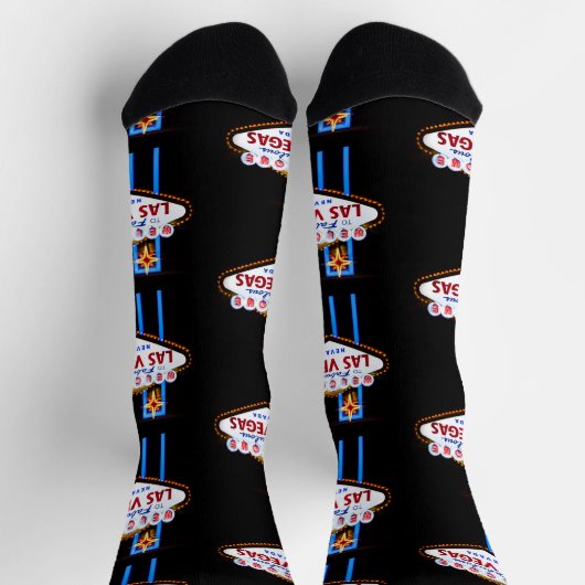 Las Vegas Begrüßungszeichen Socken (Oben)