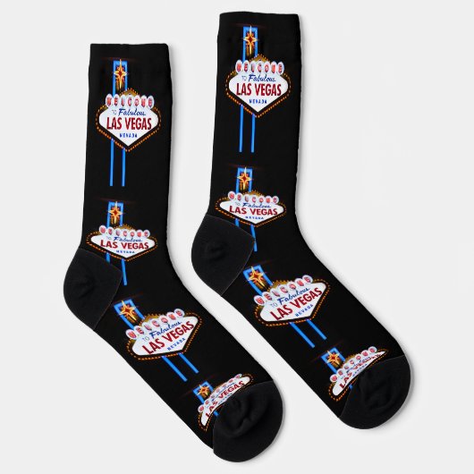 Las Vegas Begrüßungszeichen Socken (Rechts)