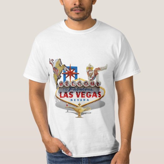 Las Vegas Begrüßungszeichen T-Shirt (Vorderseite)