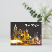 Las Vegas bei der Nachtpostkarte! Postkarte (Stehend Vorderseite)