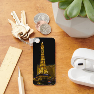 Las Vegas bei Nacht Button Schlüsselanhänger