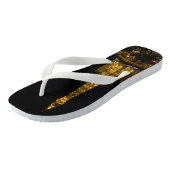 Las Vegas bei Nacht Skyline Badesandalen (Schrägansicht)