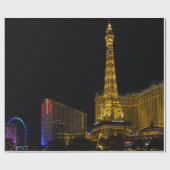 Las Vegas bei Nacht Skyline Geschenkpapier (Flach)