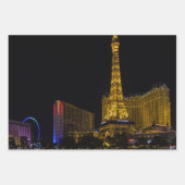 Las Vegas bei Nacht Skyline Geschenkpapier Set (Vorderseite 2)