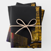 Las Vegas bei Nacht Skyline Geschenkpapier Set (Beispiel)