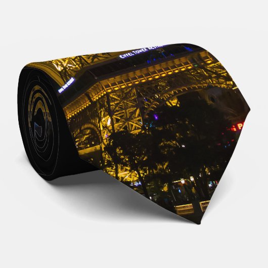 Las Vegas bei Nacht Skyline Krawatte (Gerollt)