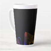 Las Vegas bei Nacht Skyline Milchtasse (Linke Ecke)