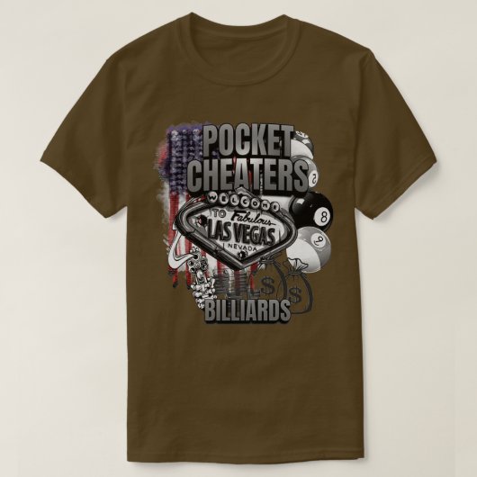 LAS VEGAS BILLIARD T-Shirt (Design vorne)