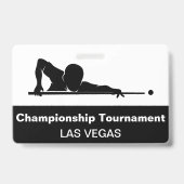 Las Vegas Billiards Budget Event Badges Ausweis (Back)