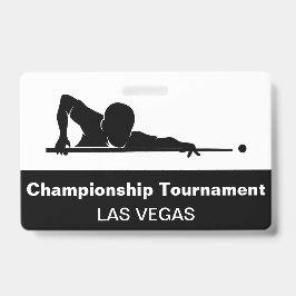 Las Vegas Billiards Budget Event Badges Ausweis
