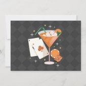 Las Vegas Birthday Casino Foto Party Einladung (Rückseite)