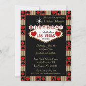 Las Vegas Birthday Celebration | PARTY EINLADUNG (Vorderseite)
