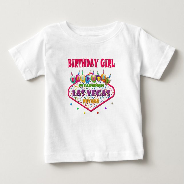 Las Vegas Birthday Girl T - Shirt (Vorderseite)