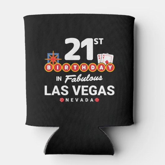Las Vegas Birthday Party - 21st Birthday In Vegas Dosenkühler (Rückseite)