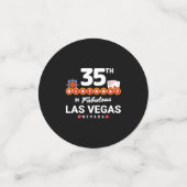 Las Vegas Birthday Party - 35th Birthday In Vegas Konfetti (Klein Vorderseite)