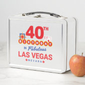 Las Vegas Birthday Party - 40th Birthday In Vegas Metall Brotdose (Beispiel)