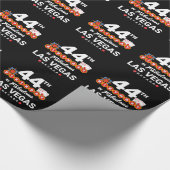 Las Vegas Birthday Party - 44th Birthday In Vegas Geschenkpapier (Ecke)