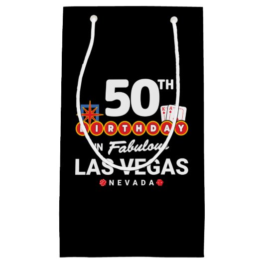 Las Vegas Birthday Party - 50th Birthday In Vegas Kleine Geschenktüte (Vorderseite)
