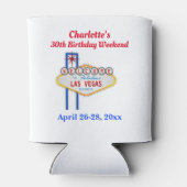Las Vegas Birthday Party Gefallen Dosenkühler (Rückseite)