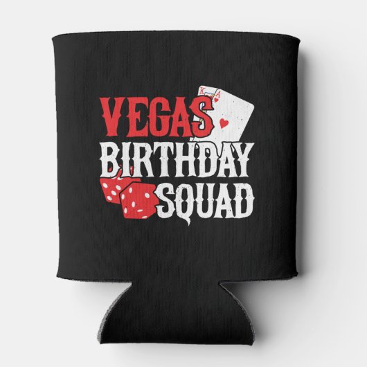 Las Vegas Birthday - Party in Vegas Birthday Squad Dosenkühler (Rückseite)