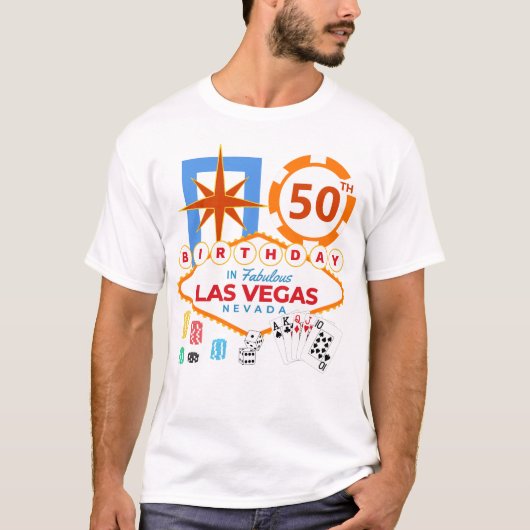 Las Vegas Birthday Party T-Shirt (Vorderseite)
