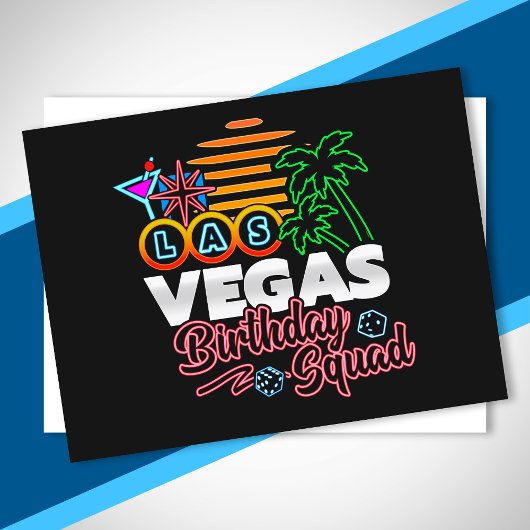 Las Vegas Birthday - Vegas Birthday Squad Postkarte