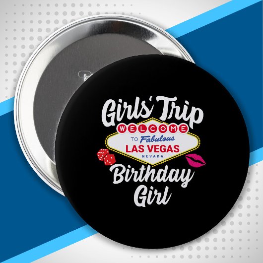 Las Vegas Birthday - Vegas Girls Trip zum Geburtst Button