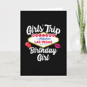 Las Vegas Birthday - Vegas Girls Trip zum Geburtst Karte (Vorderseite)