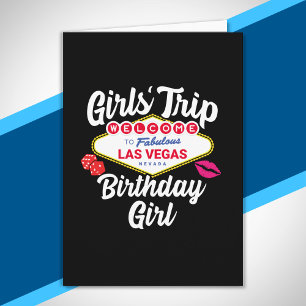 Las Vegas Birthday - Vegas Girls Trip zum Geburtst Karte