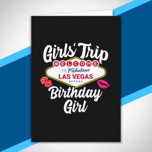 Las Vegas Birthday - Vegas Girls Trip zum Geburtst Karte