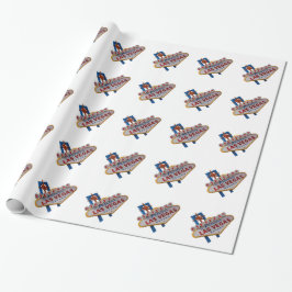 Las Vegas Birthday Wrapping Paper Geschenkpapier