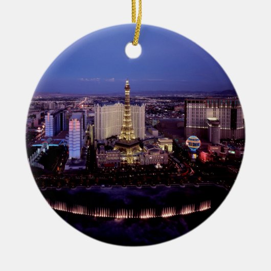 Las Vegas bis zum Nacht 3 Keramik Ornament (Vorne)