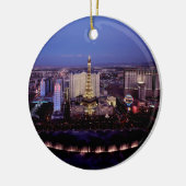 Las Vegas bis zum Nacht 3 Keramik Ornament (Links)