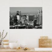 Las Vegas Black and White Foto Poster (Küche)