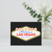 Las Vegas Black Postcard Postkarte (Stehend Vorderseite)