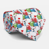 Las Vegas Blackjack Poker Karten und Chips Krawatte (Gerollt)