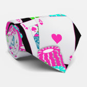 Las Vegas Blackjack Poker Karten und Chips Krawatte (Gerollt)